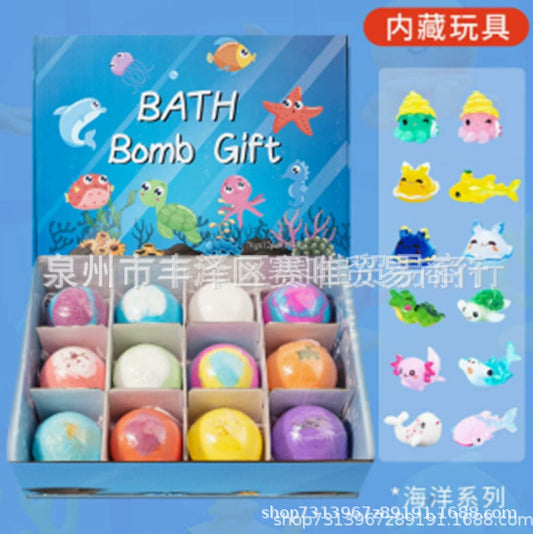 Dayong Bath Bombs Gift Set Toy Bath Salt Ball Bomb Bath Ball Sea Salt Bath Ball